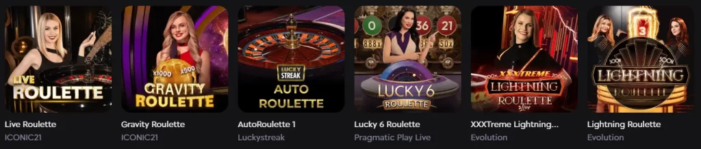 Live Roulette Titles